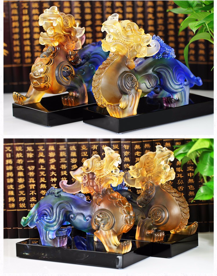 七星堂开光招财守财独角火焰貔貅风水摆件